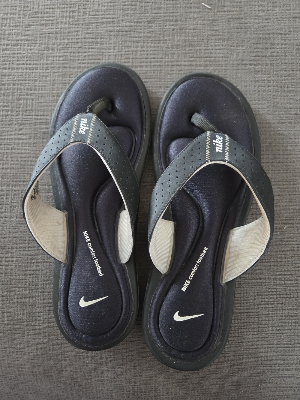 Nike Black Comfort Foam Flip Flop Sandals